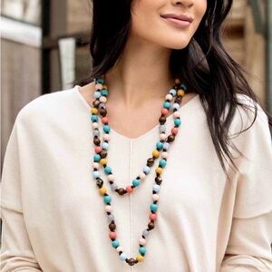Plunder Sawyer Marie Extra Long Bead Necklace